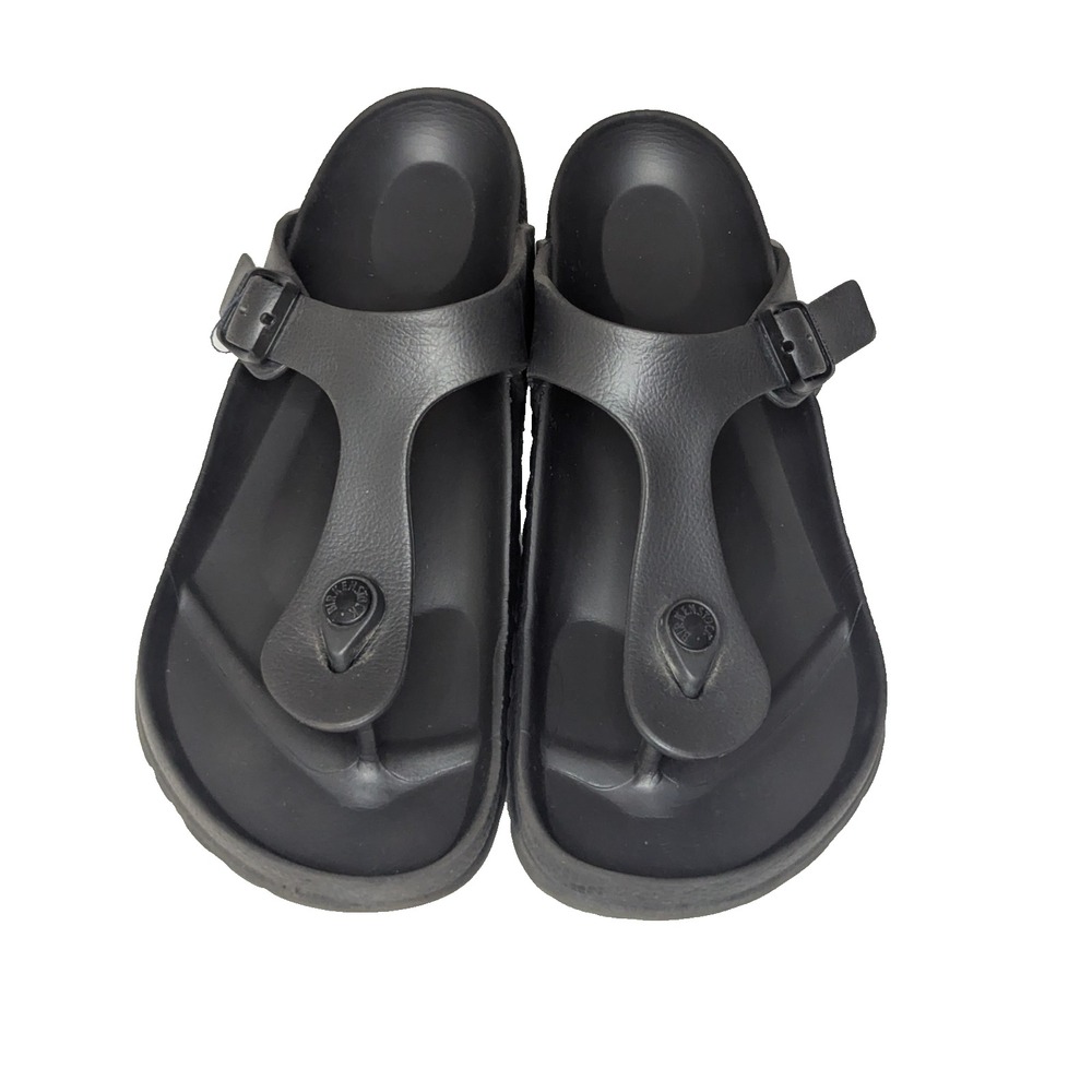 Birkenstock Gizeh EVA Womens 9 Black Thong Sandal Slip On Waterproof Lightweight